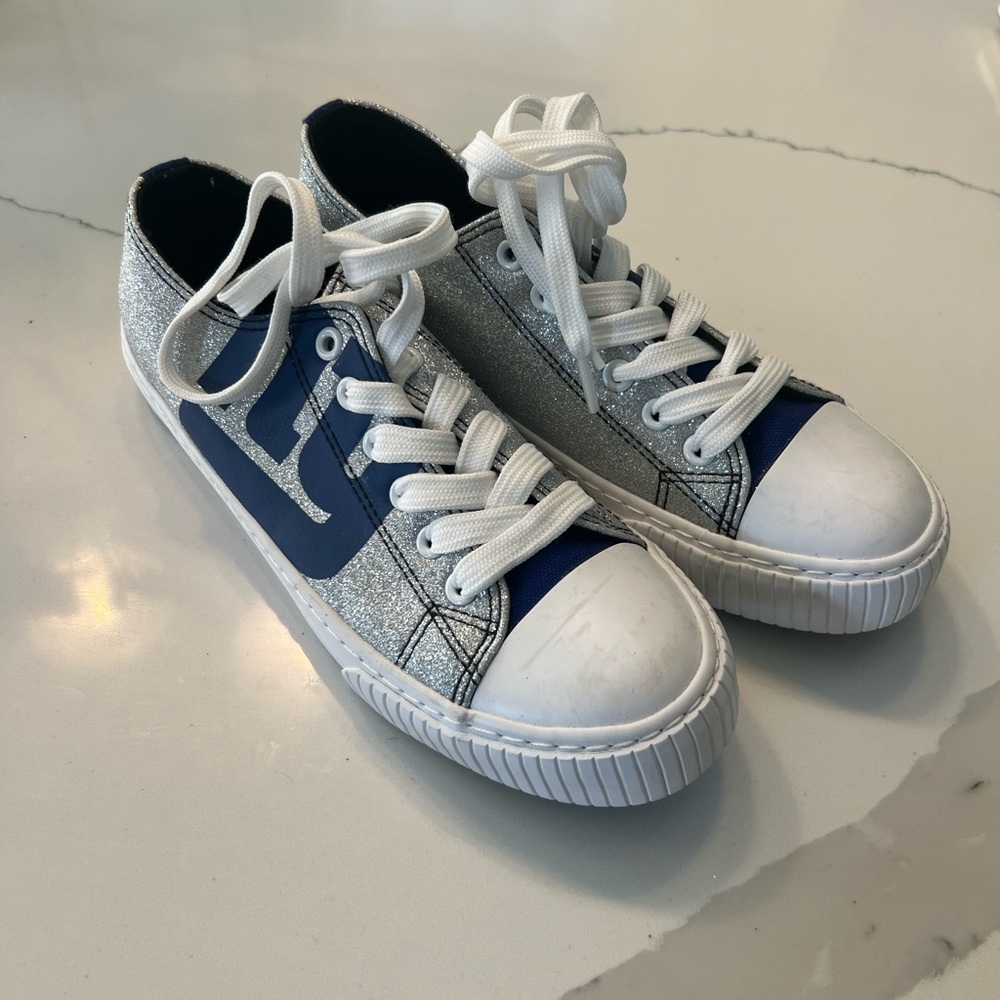 NFL New York Giants FOCO Canvas Shoes,‎ Women’s Size 8, Glitter